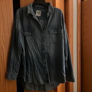 Aerie Oversized Jean Shirt